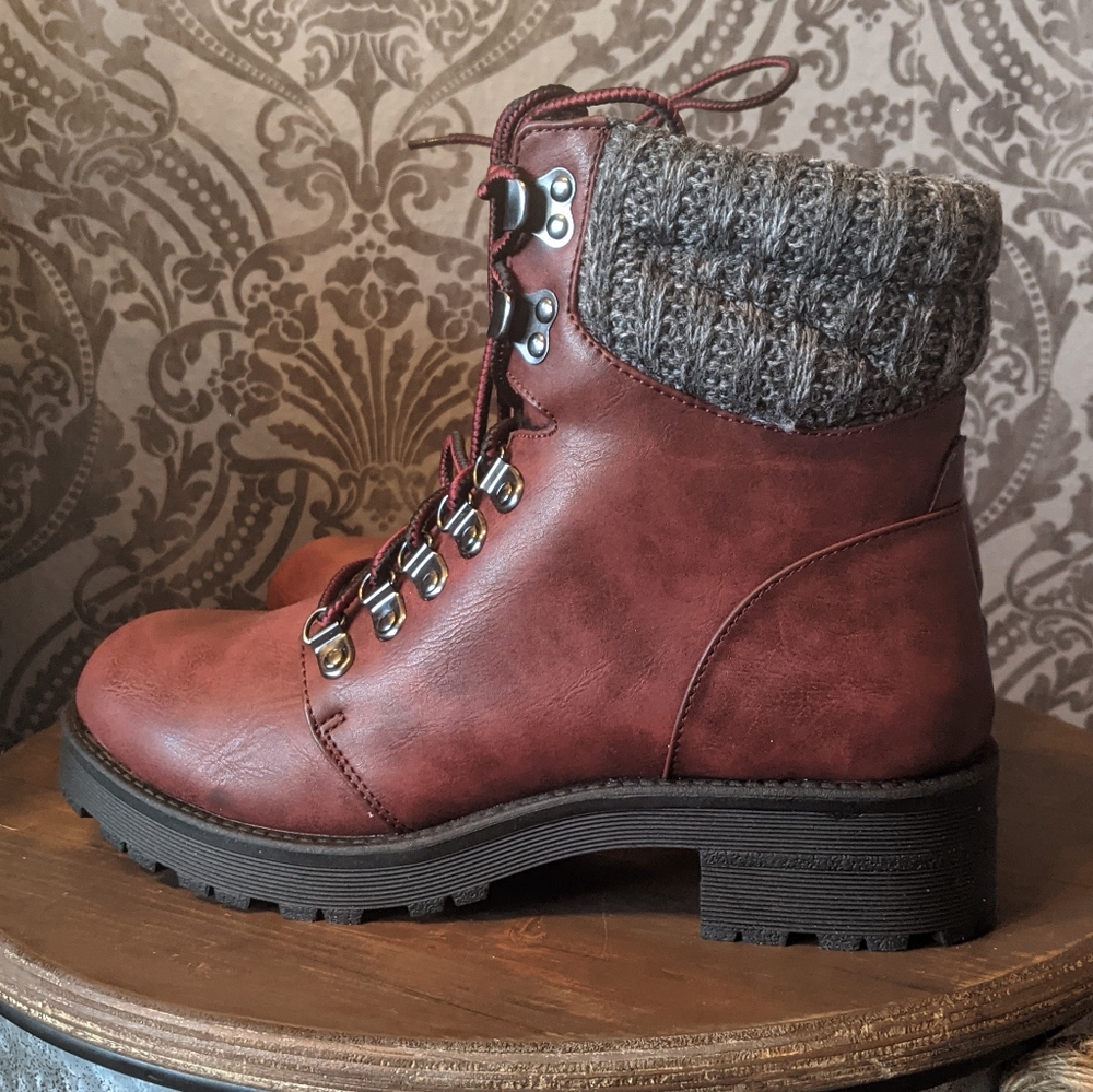 NWT✨MIA Maylynn Faux Leather Shearling Boots